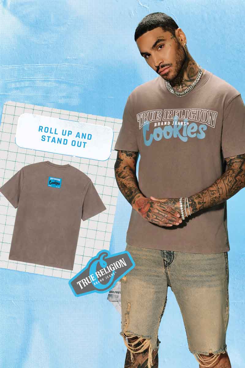 TRUE RELIGION X COOKIES 半袖 Tシャツ TR x Cookies