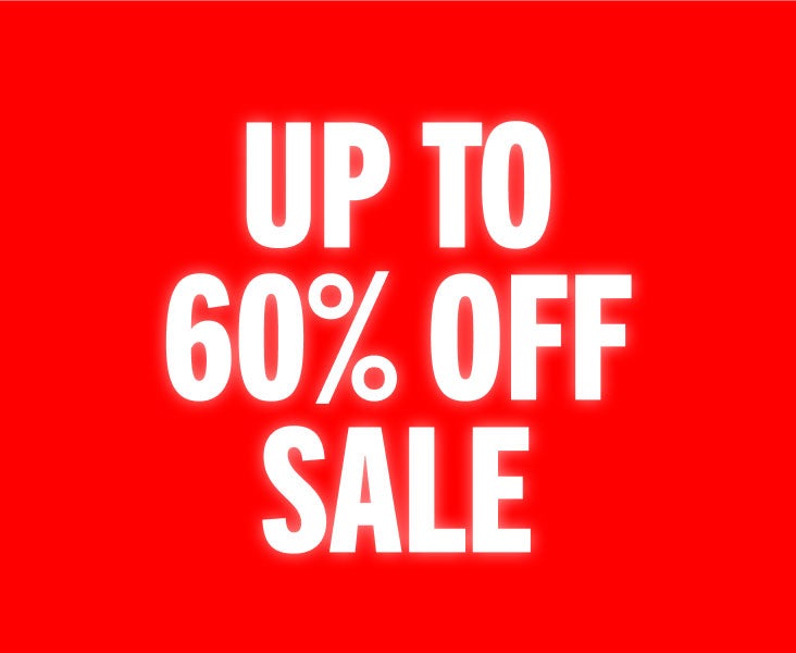 Up to 60% off sale