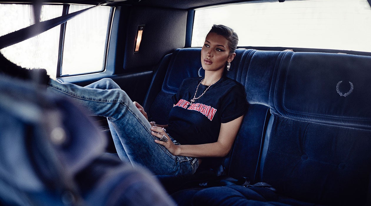 bella hadid true religion