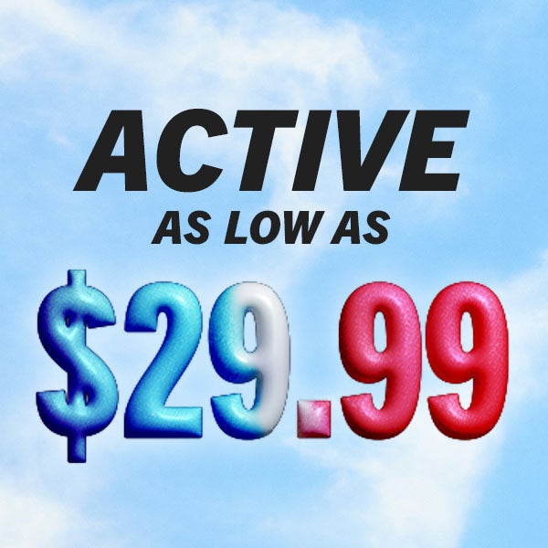Active Starting at $29.99
