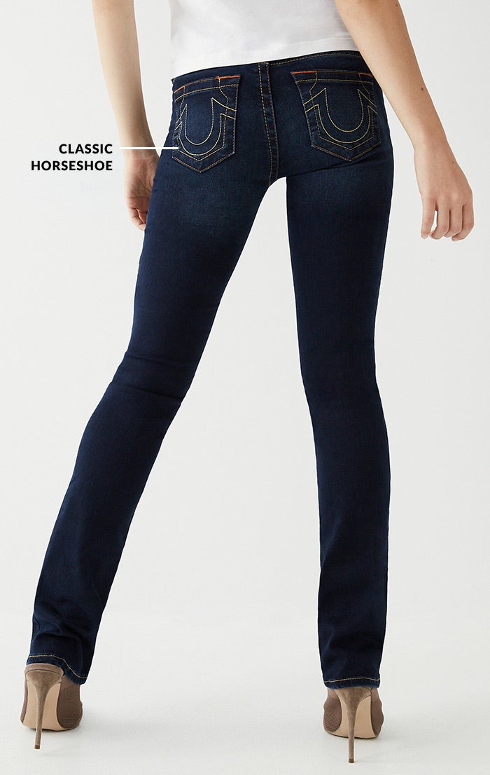 Womens Straight Back Waist Down