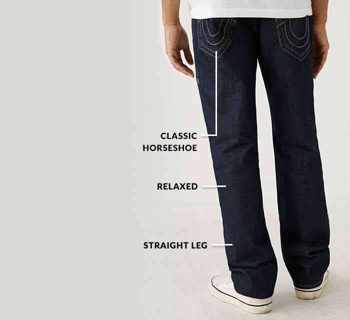 Men's Designer Straight Leg Jeans 