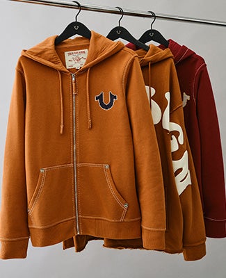 Brown true religion hoodie new arrivals