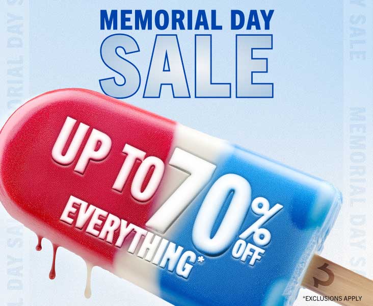 UP TO 70% OFF EVERYTHING*