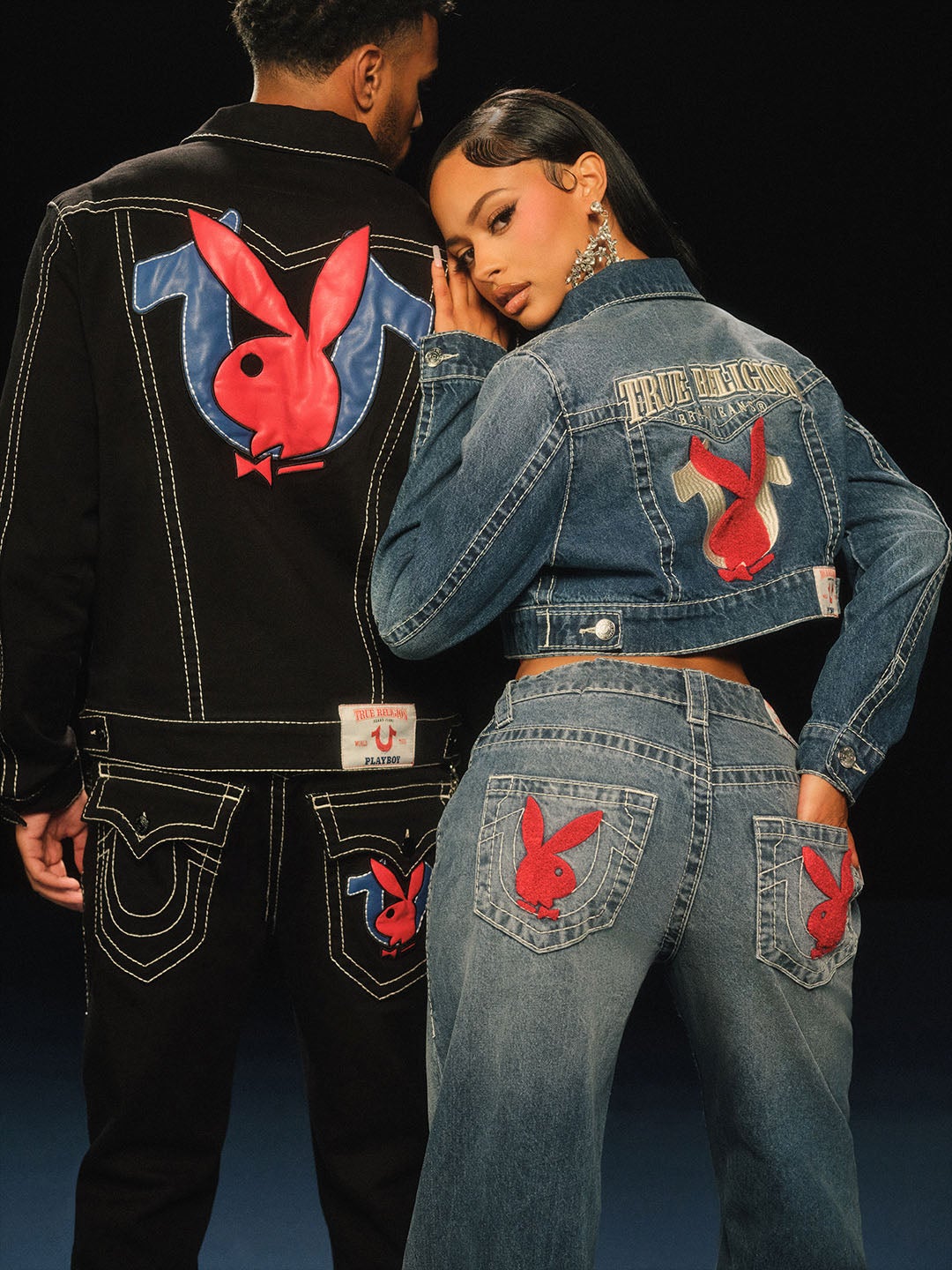[暇人]True Religion PlayBoyコラボデニムセットアップ