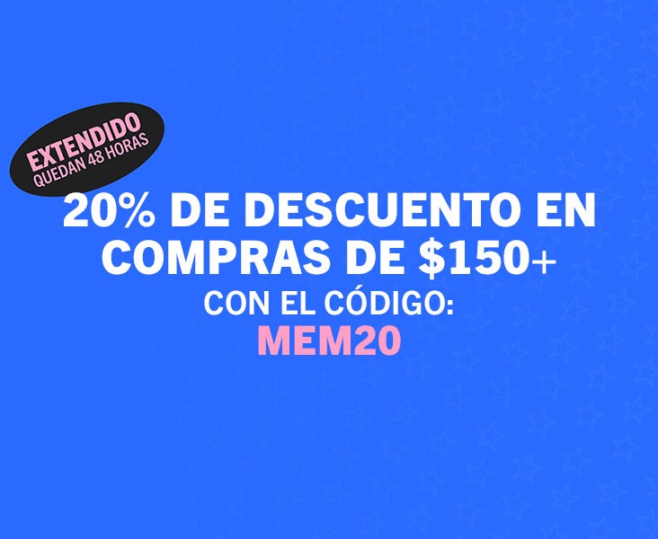 20% DE DESCUENTO EN $150