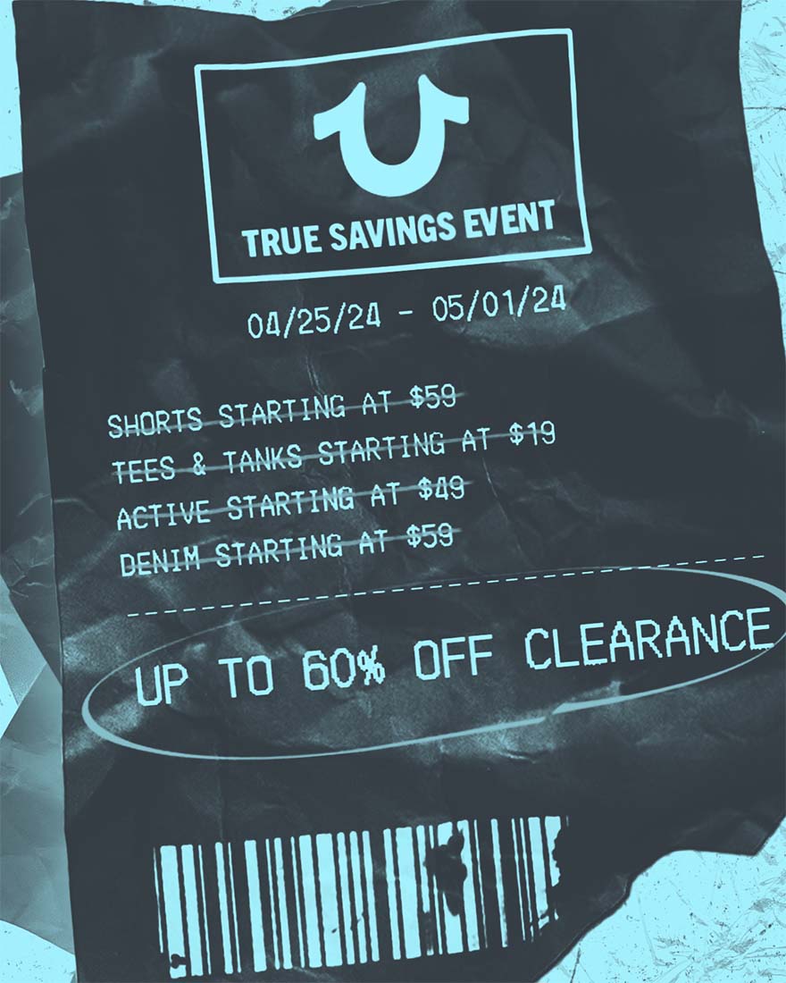 Up to 60% off clearance.