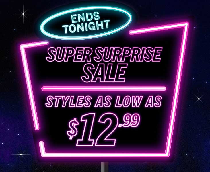 SURPRISE SALE $12.99