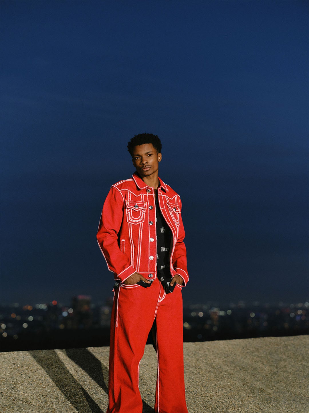 RICKY RED STITCH SUPER T JEAN - OLD GLORY | True Religion