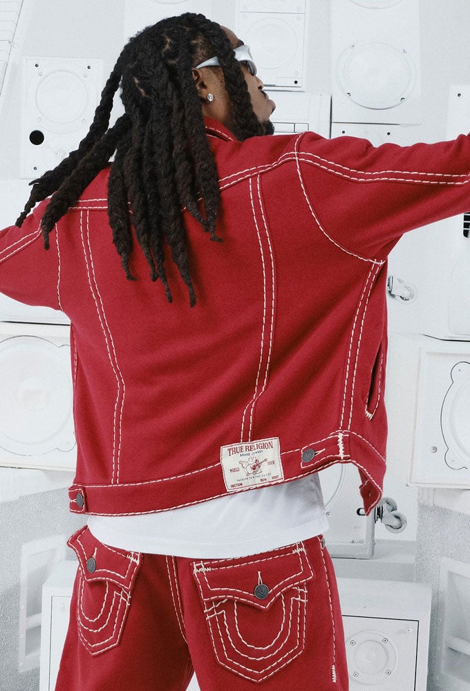 Red true outlet religion jumpsuit
