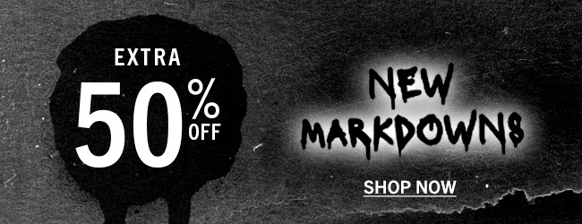 Extra 50% Off. New Markdowns