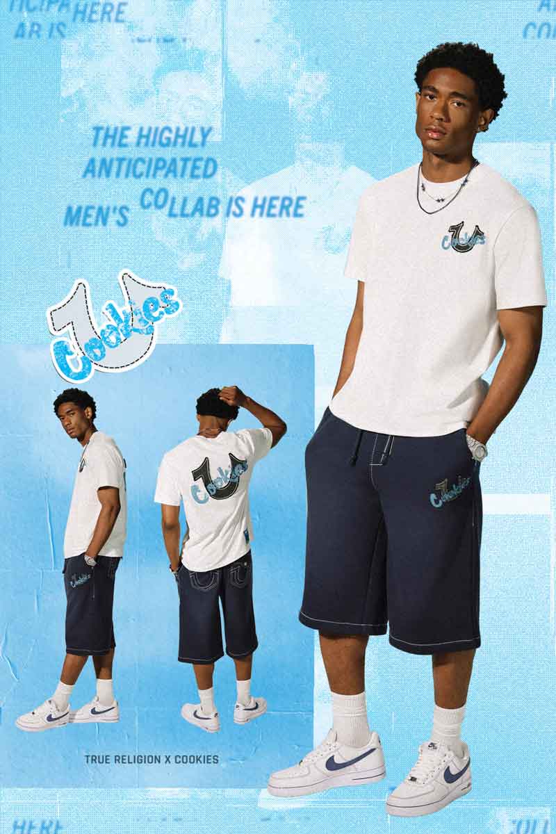 【TRUE RELIGION】x COOKIES Tシャツ＆スウェットショートパンツ Cookies X True Religion Collaboration – Cookies Clothing
