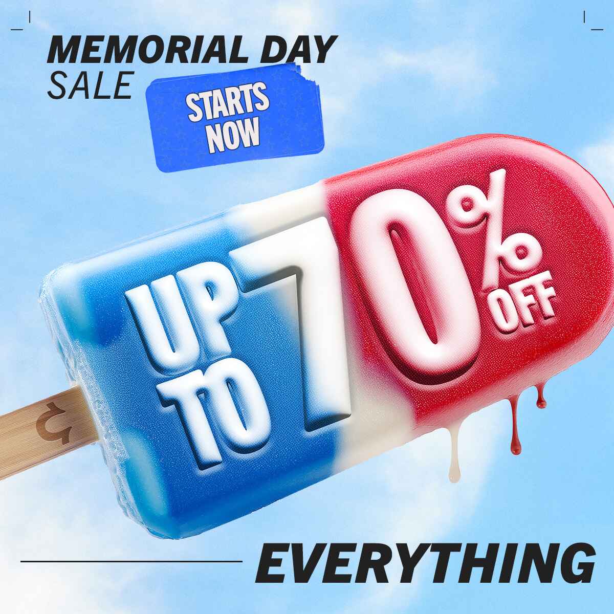 UP TO 70% OFF EVERYTHING 