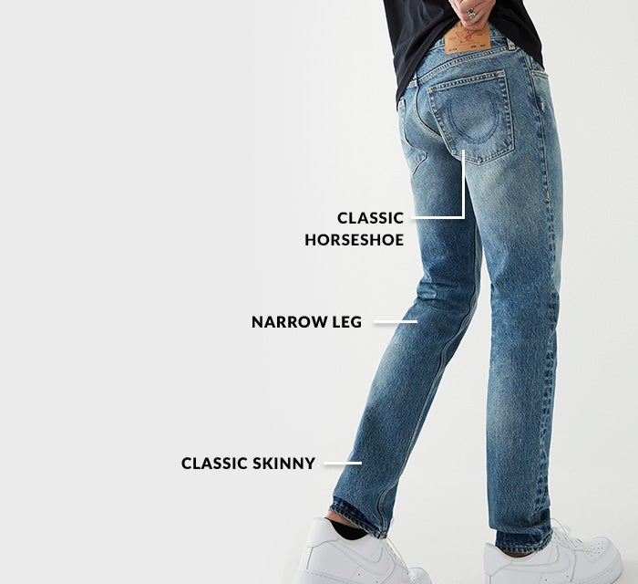 men's true religion skinny fit jeans