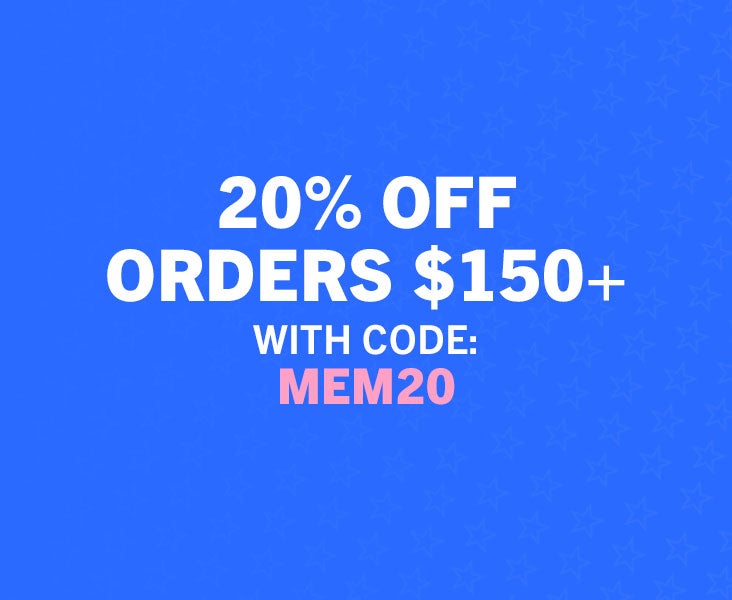 20% OFF $150