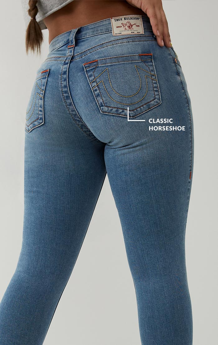 Womens Curvy Skinny Back Waist Down