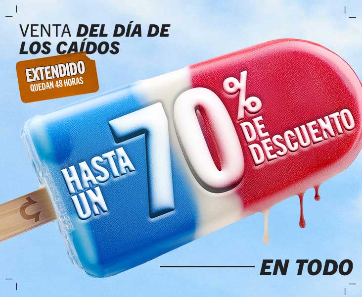 HASTA 70% DE DESCUENTO EN TODO