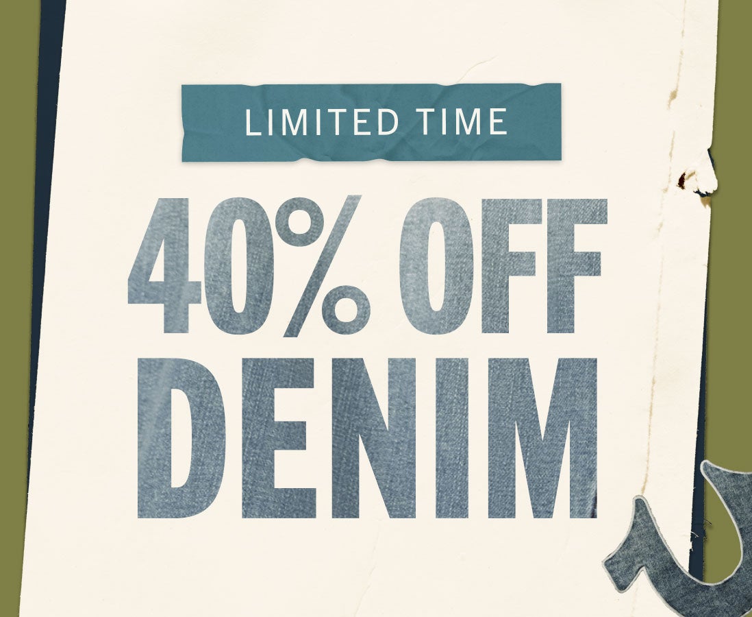 40% OFF DENIM