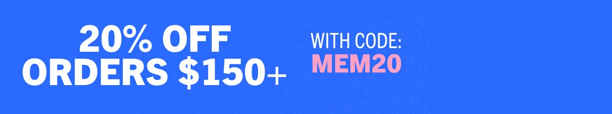 20% OFF $150