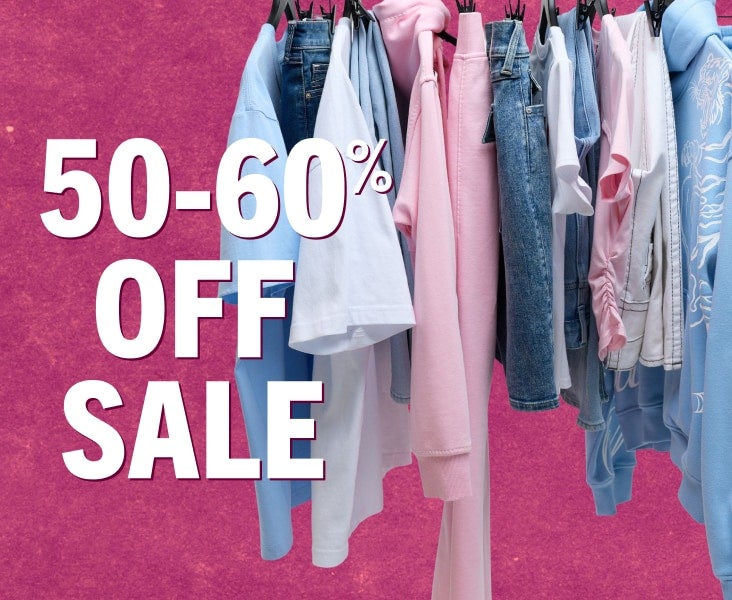 Up to 60% off sale