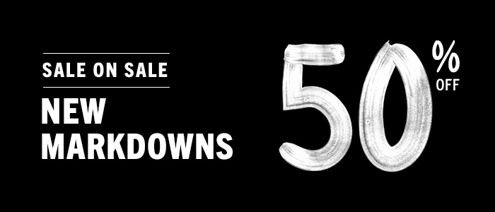 Extra 50% Off New Markdowns.