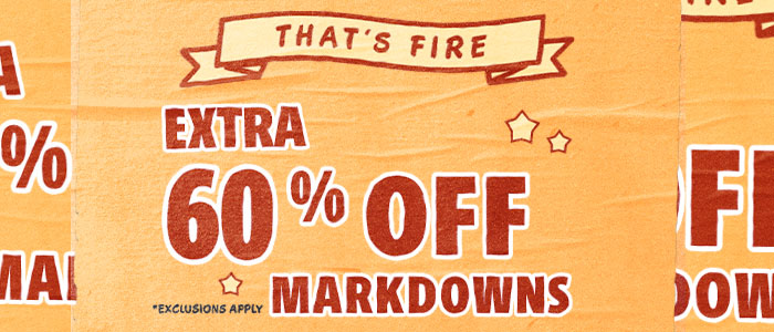 Extra 60% Off Markdowns